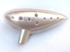 OCARINA 10 HOLE PLASTIC WHITE OCARINA